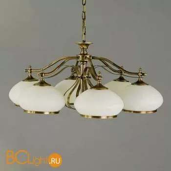 Люстра Orion LU 1460/6 patina/385 opal-patina