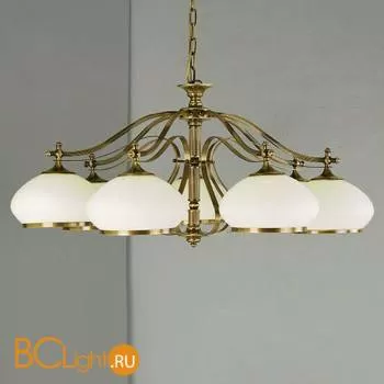 Люстра Orion LU 1460/7 patina/385 opal-patina