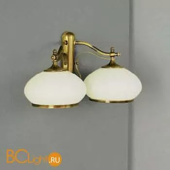 Бра Orion WA 2-720/2 patina/385 opal-patina