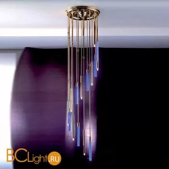 Потолочный светильник Orion DLU 2374/44/8+8 gold/Rille/LED-blau