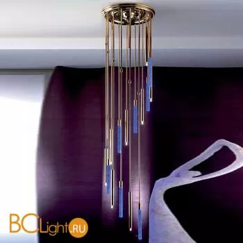 Потолочный светильник Orion DLU 2374/44/8+8 gold/Blase/LED-blau