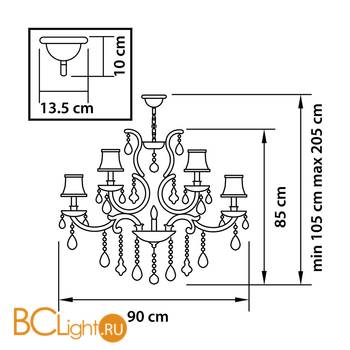 Люстра Osgona Accia 776194 - Схема