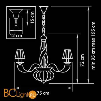 Люстра Osgona Alveare 702104 - Схема