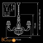 Люстра Osgona Alveare 702104 - Схема