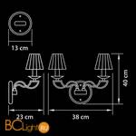 Бра Osgona Alveare 702624 - Схема