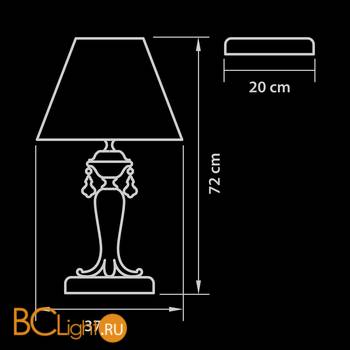 Настольная лампа Osgona Ampollo 786922 - Схема