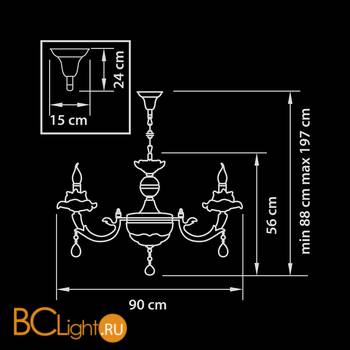 Люстра Osgona Anemone 714104 - Схема