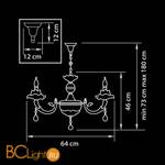 Люстра Osgona Anemone 714064 - Схема