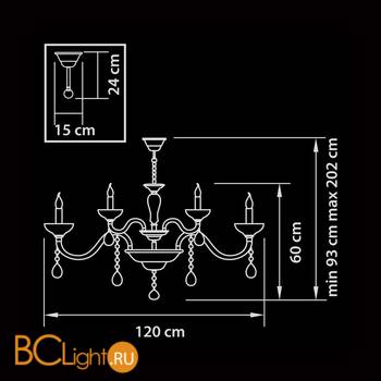 Люстра Osgona Artifici 719188 - Схема