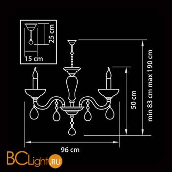 Люстра Osgona Artifici 719108 - Схема