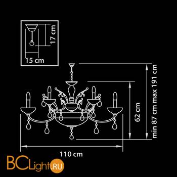 Люстра Osgona Boemia 717212 - Схема