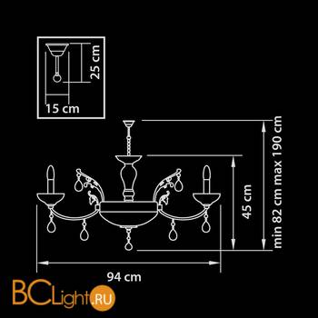 Люстра Osgona Boemia 717132 - Схема