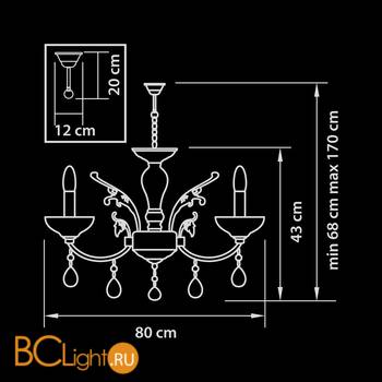 Люстра Osgona Boemia 717082 - Схема