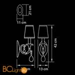 Бра Osgona Cappa 691612 - Схема
