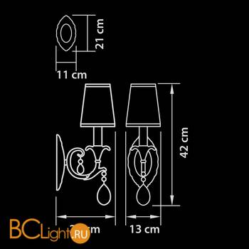 Бра Osgona Cappa 691614 - Схема
