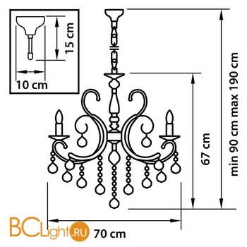 Люстра Osgona Elegante 708082 - Схема
