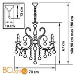 Люстра Osgona Elegante 708082 - Схема