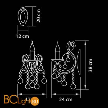 Бра Osgona Elegante 708614 - Схема