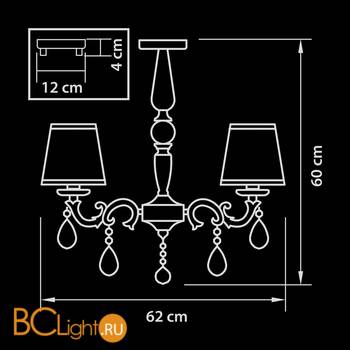Потолочная люстра Osgona Engenuo 779564 - Схема
