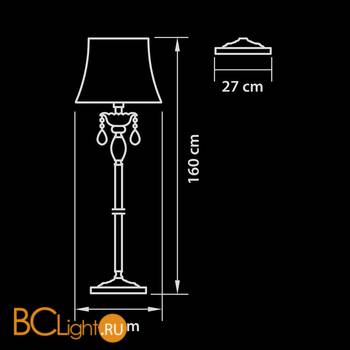 Торшер Osgona Fiocco 701711 - Схема