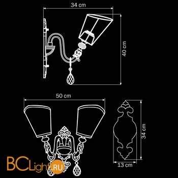 Бра Osgona Guarda 692622 - Схема