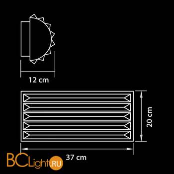 Настенный светильник Osgona Limpio 722660 - Схема