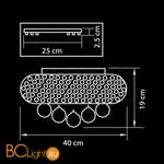 Потолочный светильник Osgona Monile 704064 - Схема