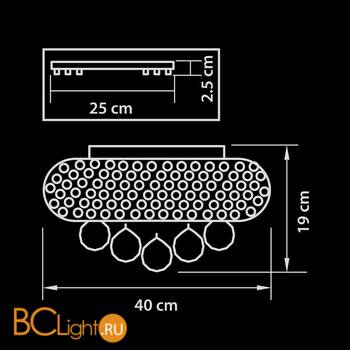 Потолочный светильник Osgona Monile 704062 - Схема