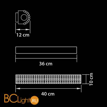 Настенный светильник Osgona Monile 704632 - Схема