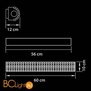 Настенный светильник Osgona Monile 704652 - Схема