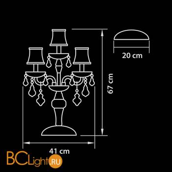 Настольная лампа Osgona Nativo 715957 - Схема