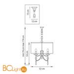 Подвесной светильник Osgona Paralume 725033 - Схема