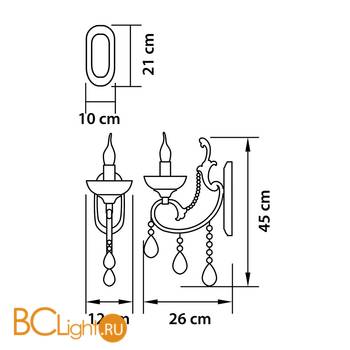 Бра Osgona Pesante 707614 - Схема