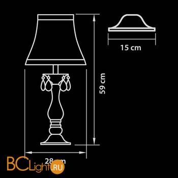 Настольная лампа Osgona Princia 726911 - Схема