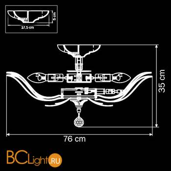 Потолочный светильник Osgona Riccio 705162 - Схема