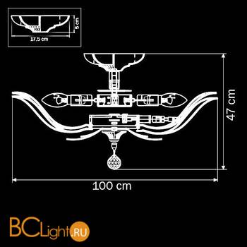 Потолочный светильник Osgona Riccio 705184 - Схема