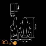 Настенный светильник Osgona Riccio 705634 - Схема