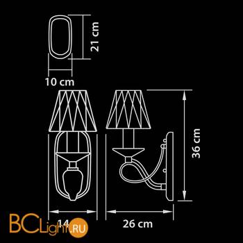 Бра Osgona Riccio 705612 - Схема