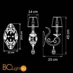 Бра Osgona RICERCO 693612 - Схема