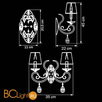 Бра Osgona RICERCO 693624 - Схема