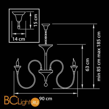 Люстра Osgona Serpente 703084 - Схема