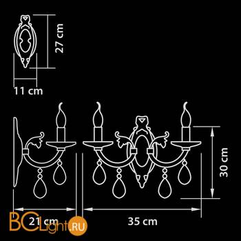 Бра Osgona Stregaro 694621 - Схема