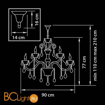 Люстра Osgona Tesoro 710152 - Схема