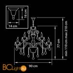 Люстра Osgona Tesoro 710152 - Схема