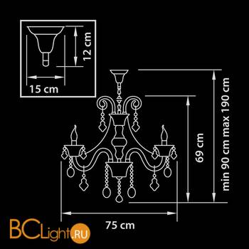 Люстра Osgona Tesoro 710082 - Схема