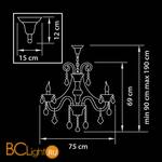 Люстра Osgona Tesoro 710082 - Схема
