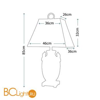 Настольная лампа Quoizel Amphora QZ/AMPHORA - Схема