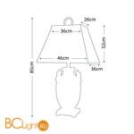 Настольная лампа Quoizel Amphora QZ/AMPHORA - Схема