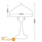 Настольная лампа Quoizel Belle Fleur QZ/BELLEFLEUR/TL - Схема