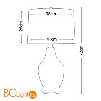 Настольная лампа Quoizel Bluefield QZ/BLUEFIELD - Схема